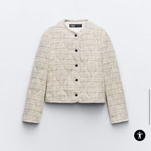 ZARA QUILTED TEXTURED JACKET